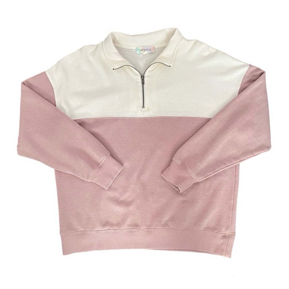 Cute Quarter Zip Color Block